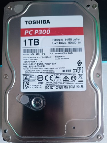 Toshiba p300 1tb hdd interno - p300,