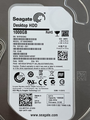 Hard disk seagate - 1tb, sata