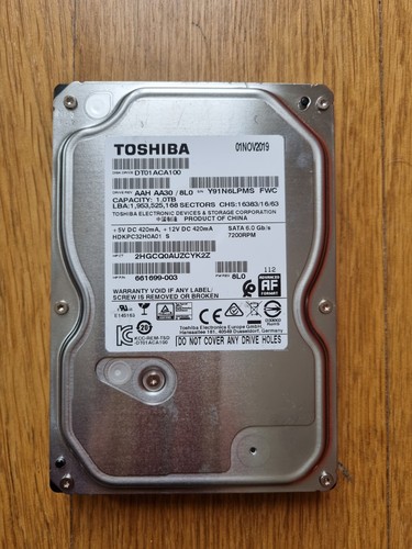 Toshiba dt01aca100 1tb 5 - 1tb, 3,5