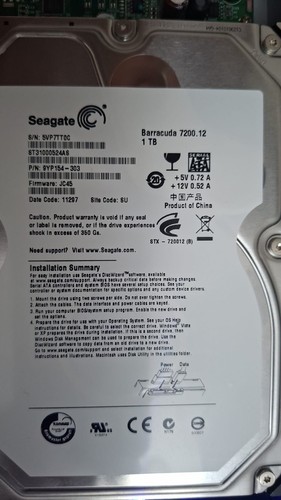 Hard disk 1tb seagate - disk,