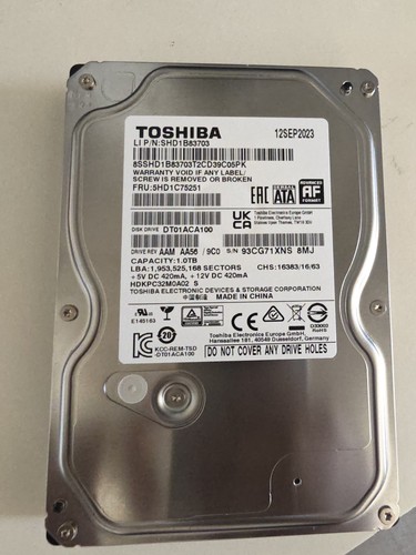 Toshiba dt01aca100 1tb - toshiba, 3.5"
