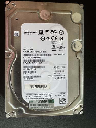 Hard disk interno 8 - hp,