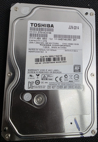 Hard disk toshiba - toshiba, dt01aca100