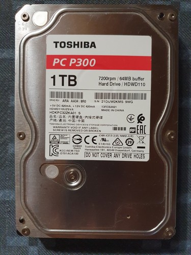 Toshiba p300 1tb hdd sata - toshiba,